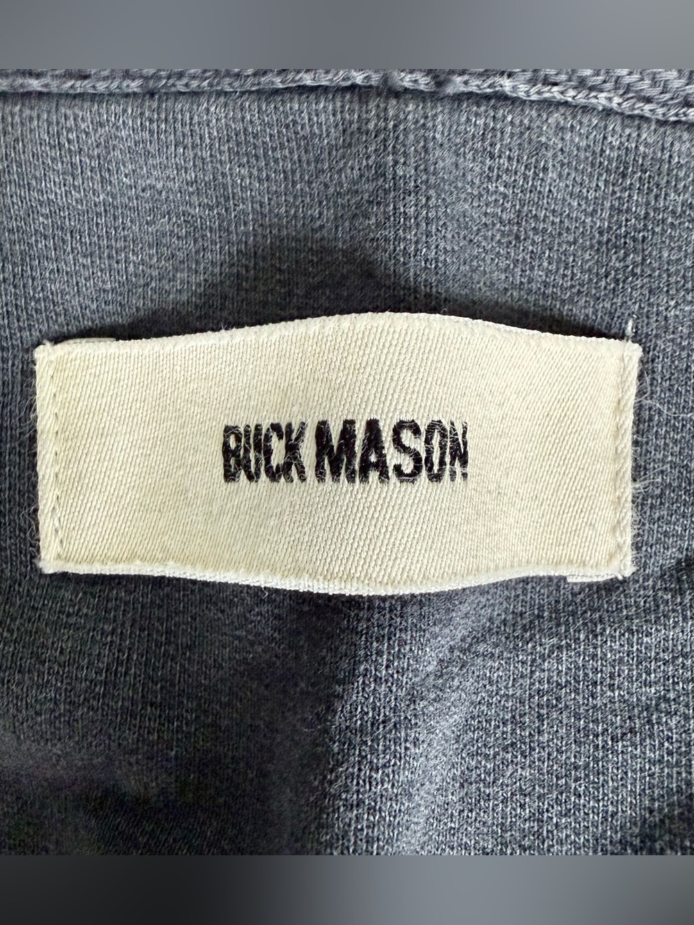 Buck Mason Alpine Fleece Full Zip Hoodie XL Faded Navy BM15014 - Picture 9 of 13